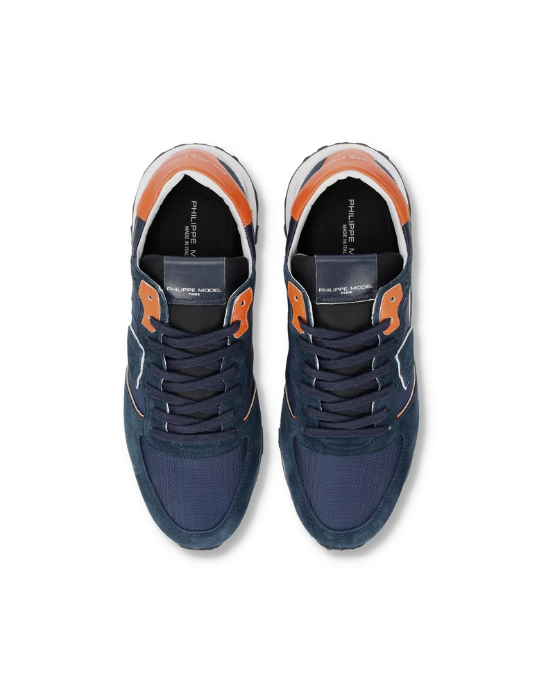 Sneakers Tropez Haute Running Men, Blue Orange