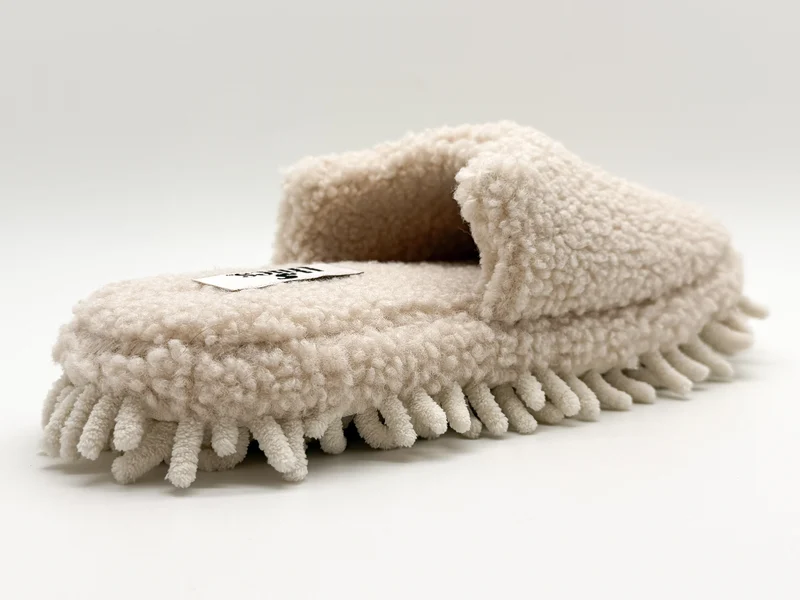 thies 1856 ® Eco Monstimop Teddy Slipper off white vegan