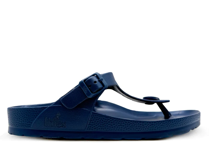 thies 1856 ® Ecofoam Thong Sandal vegan navy