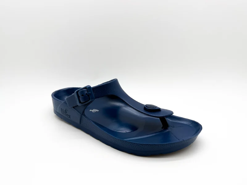 thies 1856 ® Ecofoam Thong Sandal vegan navy