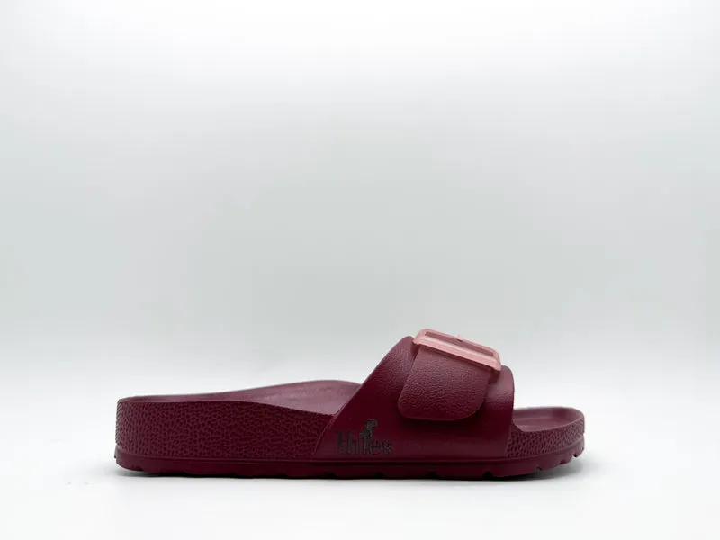thies 1856 ® Ecofoam Strap Sandal vegan bordeaux