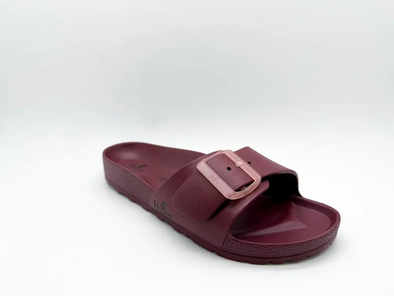 thies 1856 ® Ecofoam Strap Sandal vegan bordeaux