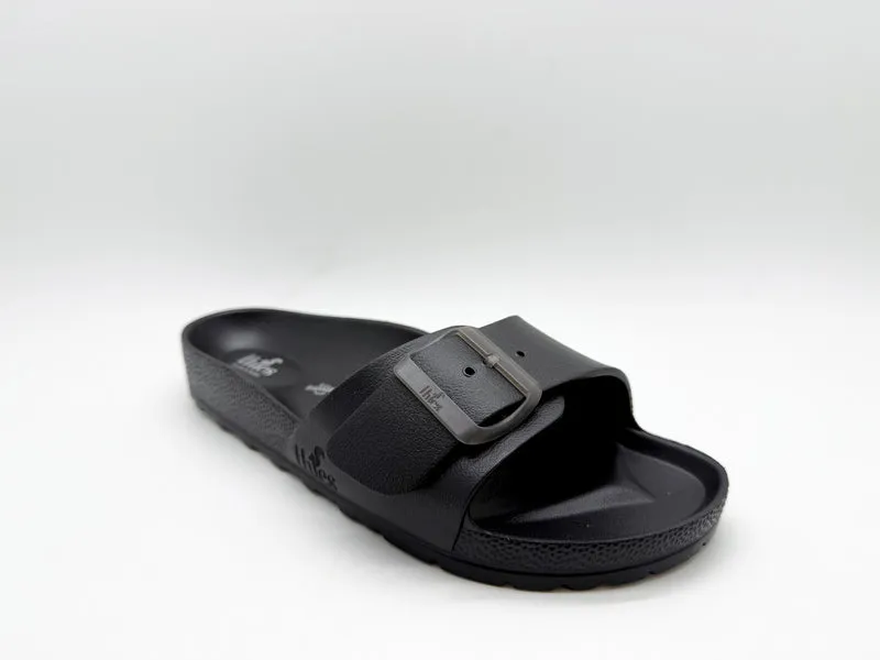 thies 1856 ® Ecofoam Strap Sandal vegan black