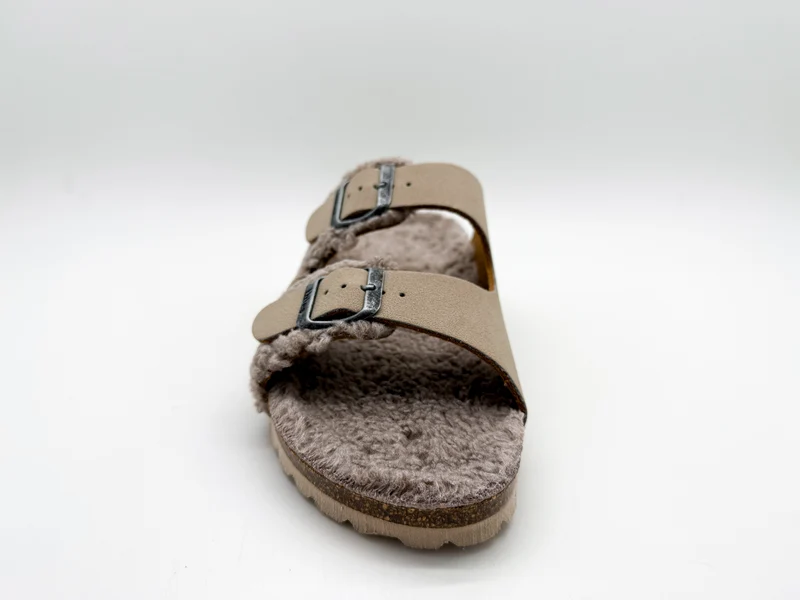 thies 1856 ® Eco Teddy Mixed Sandal vegan stone teddy