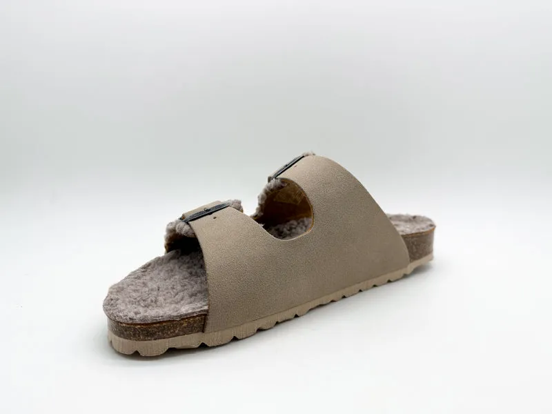 thies 1856 ® Eco Teddy Mixed Sandal vegan stone teddy