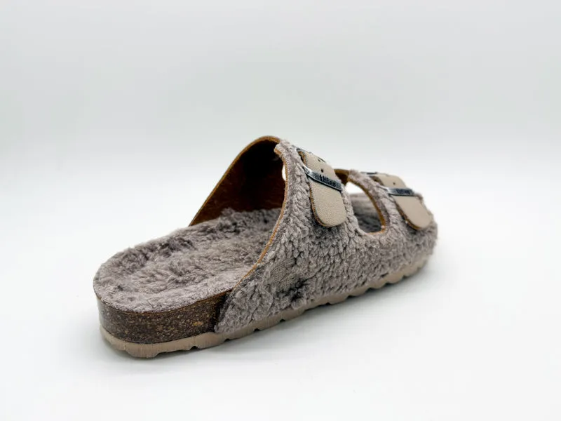 thies 1856 ® Eco Teddy Mixed Sandal vegan stone teddy