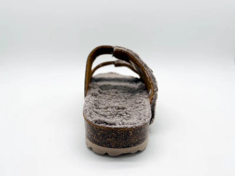 thies 1856 ® Eco Teddy Mixed Sandal vegan stone teddy