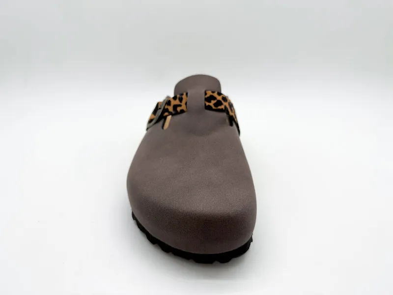 thies 1856 ® Eco Bio Leo Belt Clog vegan mocca leo