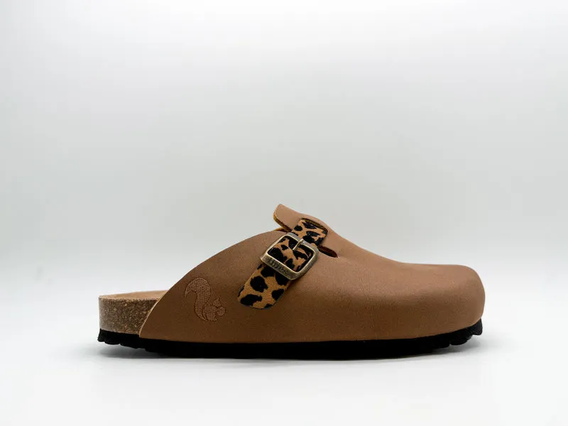 thies 1856 ® Eco Bio Leo Belt Clog vegan cinnamon leo