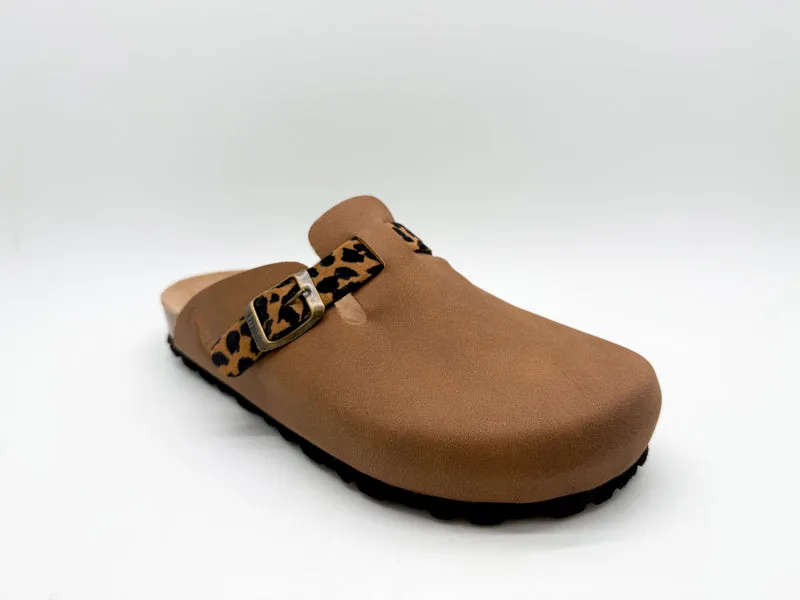 thies 1856 ® Eco Bio Leo Belt Clog vegan cinnamon leo