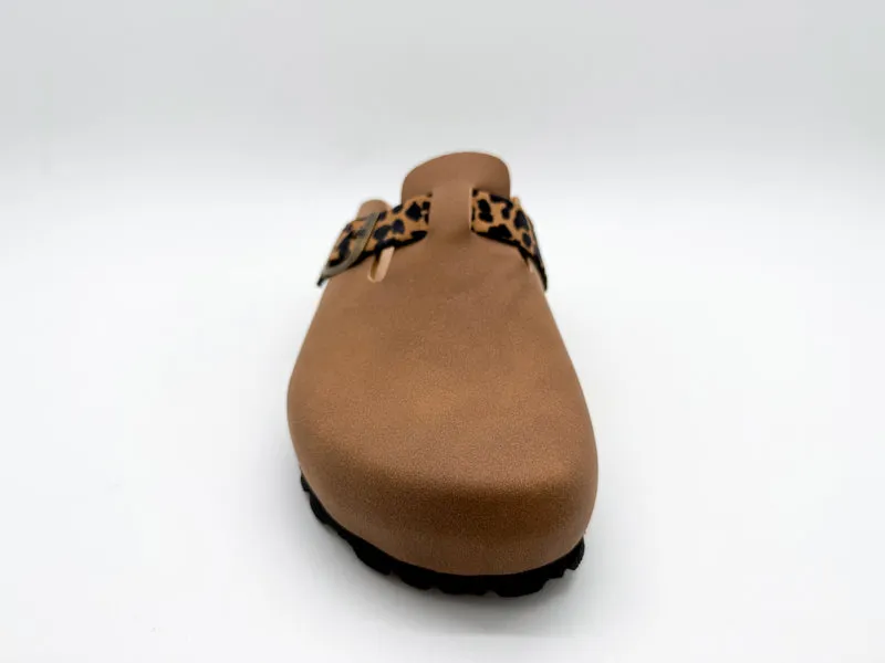 thies 1856 ® Eco Bio Leo Belt Clog vegan cinnamon leo
