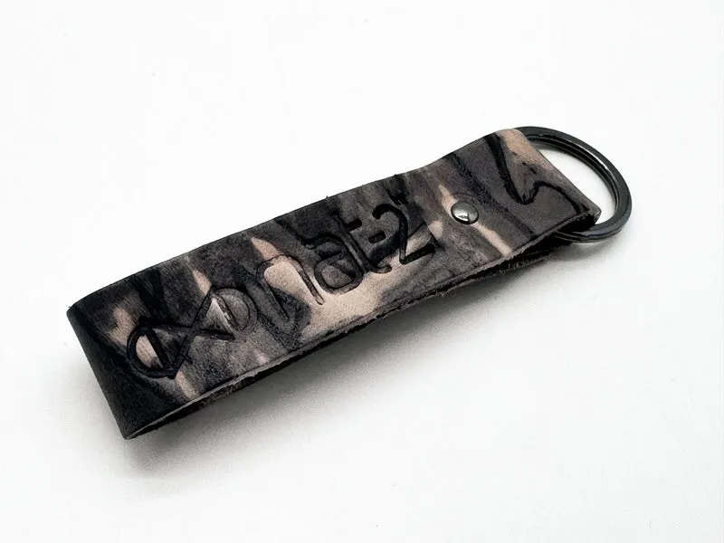 nat-2™ Leather Keychain rusted tan