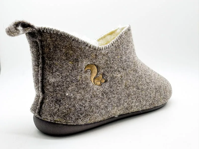 thies 1856 ® Slipper Boots light brown with Eco Wool