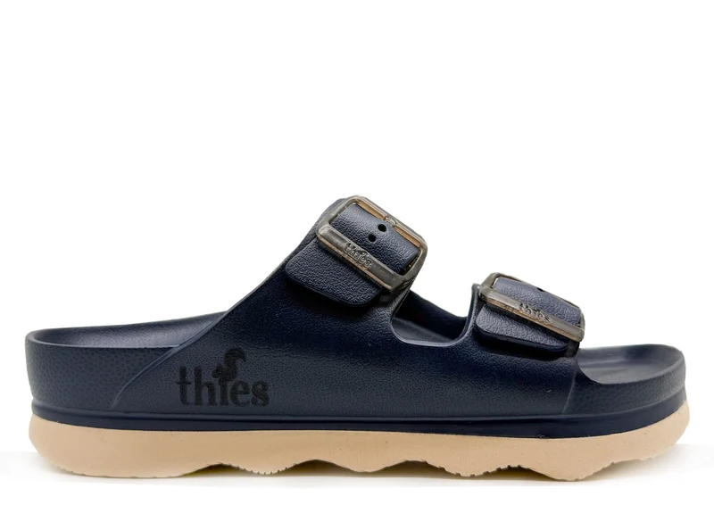thies 1856 ® Ecofoam Double Sandal vegan midnight blue beige