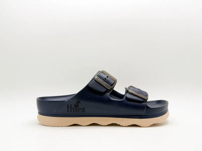 thies 1856 ® Ecofoam Double Sandal vegan midnight blue beige