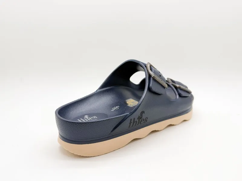 thies 1856 ® Ecofoam Double Sandal vegan midnight blue beige