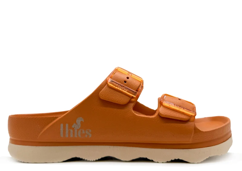 thies 1856 ® Ecofoam Double Sandal vegan bitter orange beige