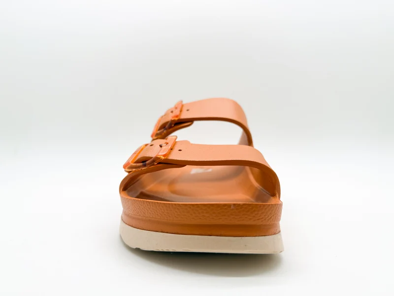 thies 1856 ® Ecofoam Double Sandal vegan bitter orange beige