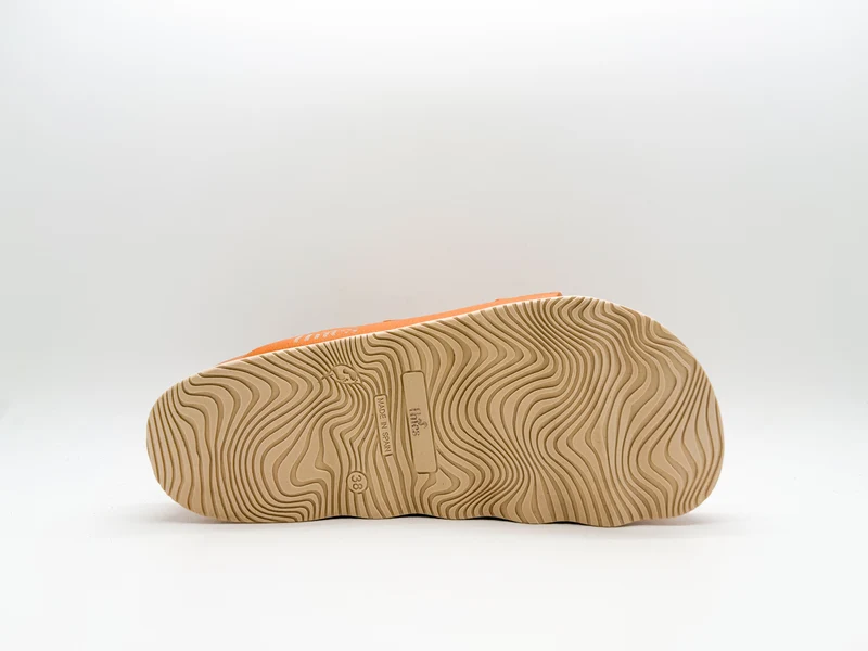 thies 1856 ® Ecofoam Double Sandal vegan bitter orange beige