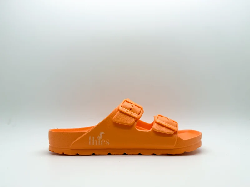 thies 1856 ® Ecofoam Sandal vegan orange juice