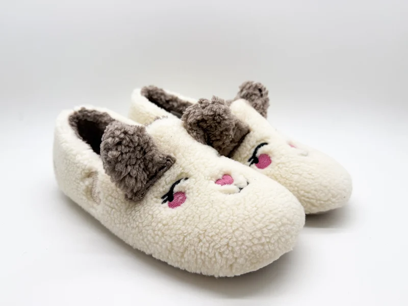 thies 1856 ® Organic Rabbit Closed Slipper vegan off white