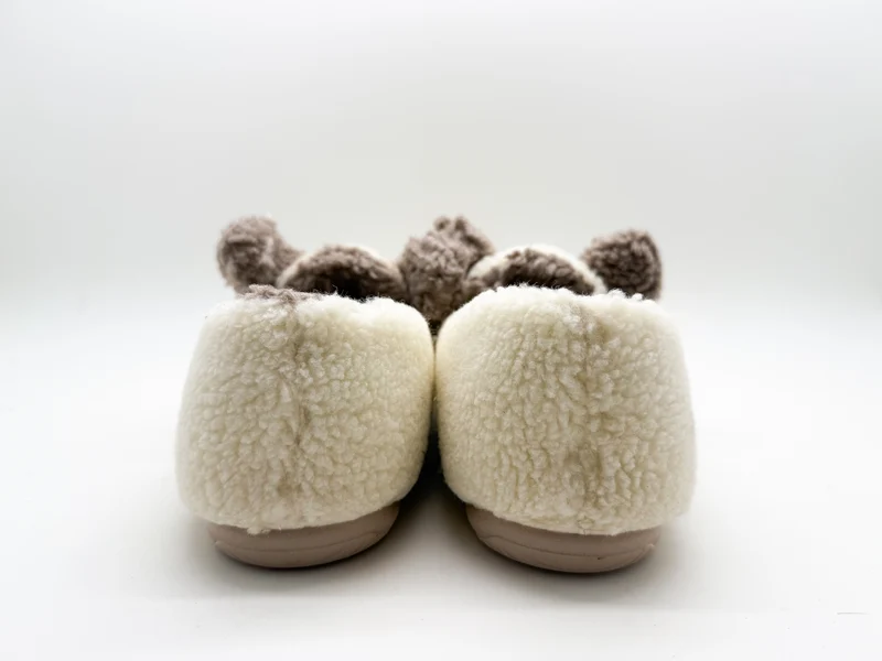 thies 1856 ® Organic Rabbit Closed Slipper vegan off white