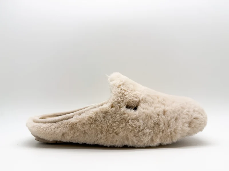 thies 1856 ® Rec Fluffy Slipper vegan beige