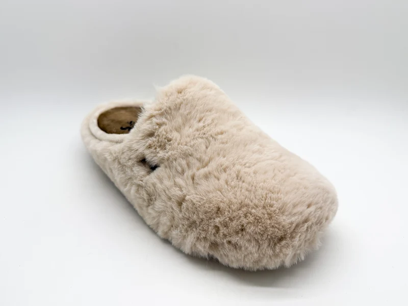 thies 1856 ® Rec Fluffy Slipper vegan beige