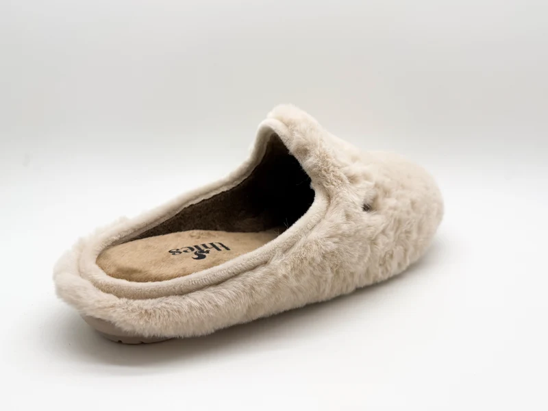 thies 1856 ® Rec Fluffy Slipper vegan beige