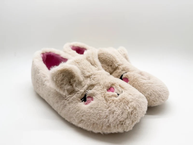thies 1856 ® Rec Rabbit Closed Slipper vegan beige