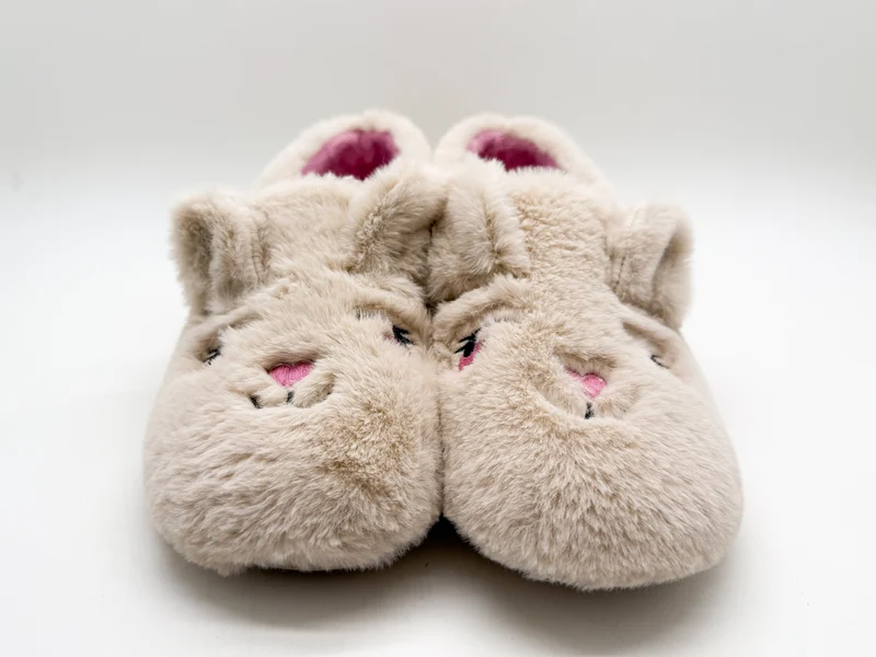 thies 1856 ® Rec Rabbit Closed Slipper vegan beige