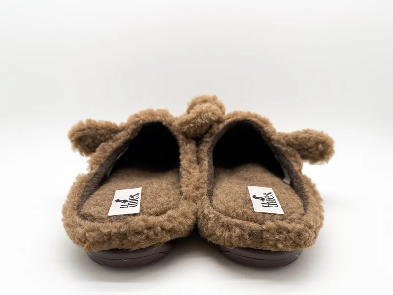 thies 1856 ® Organic Bear Slipper vegan brown