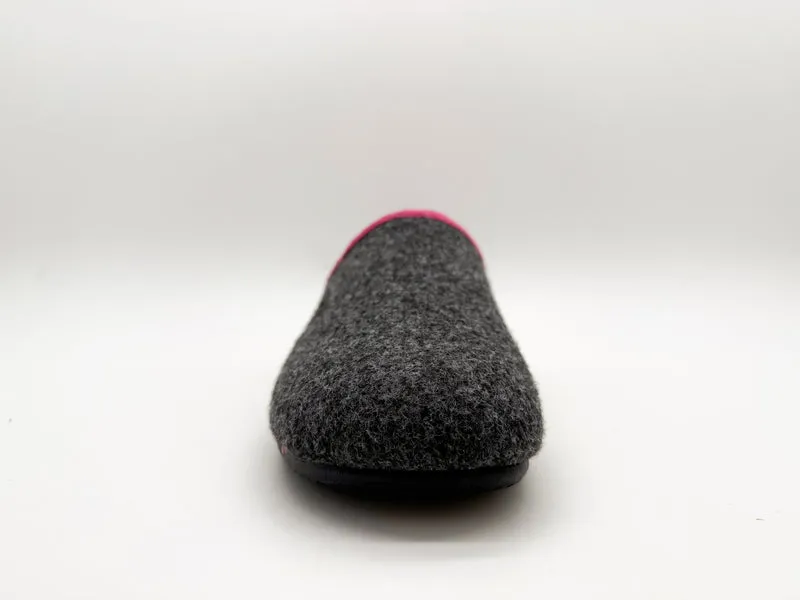 thies 1856 ® PET Piping Slipper vegan dark grey