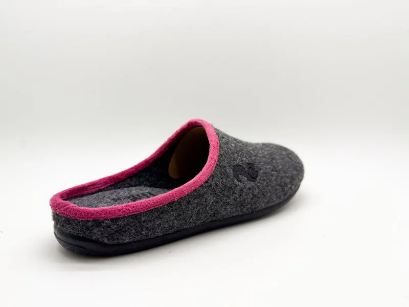 thies 1856 ® PET Piping Slipper vegan dark grey