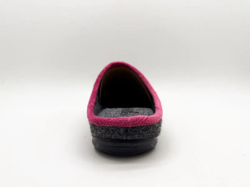 thies 1856 ® PET Piping Slipper vegan dark grey