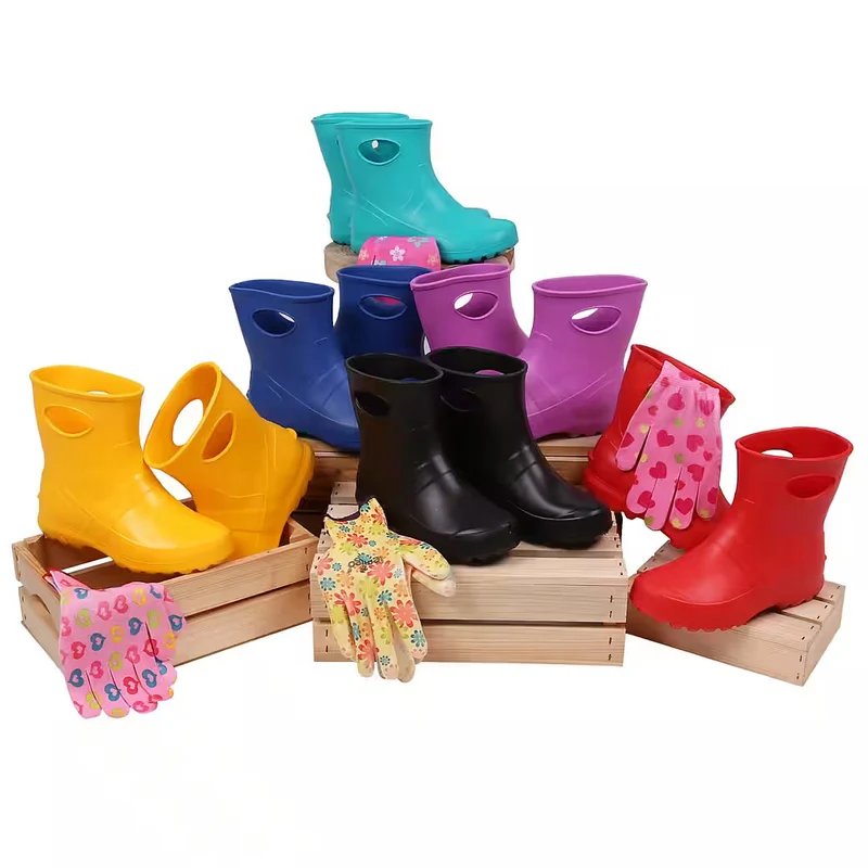 LEMIGO Damen Gummistiefel mit Filzeinlage Gartenstiefel 752