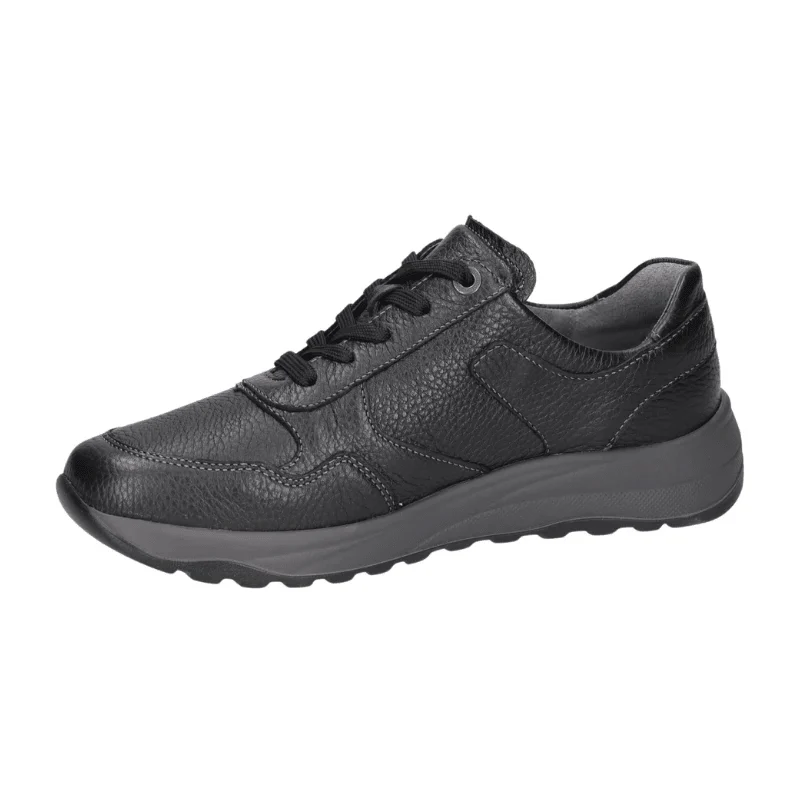 Waldläufer bred herresneaker - Sort