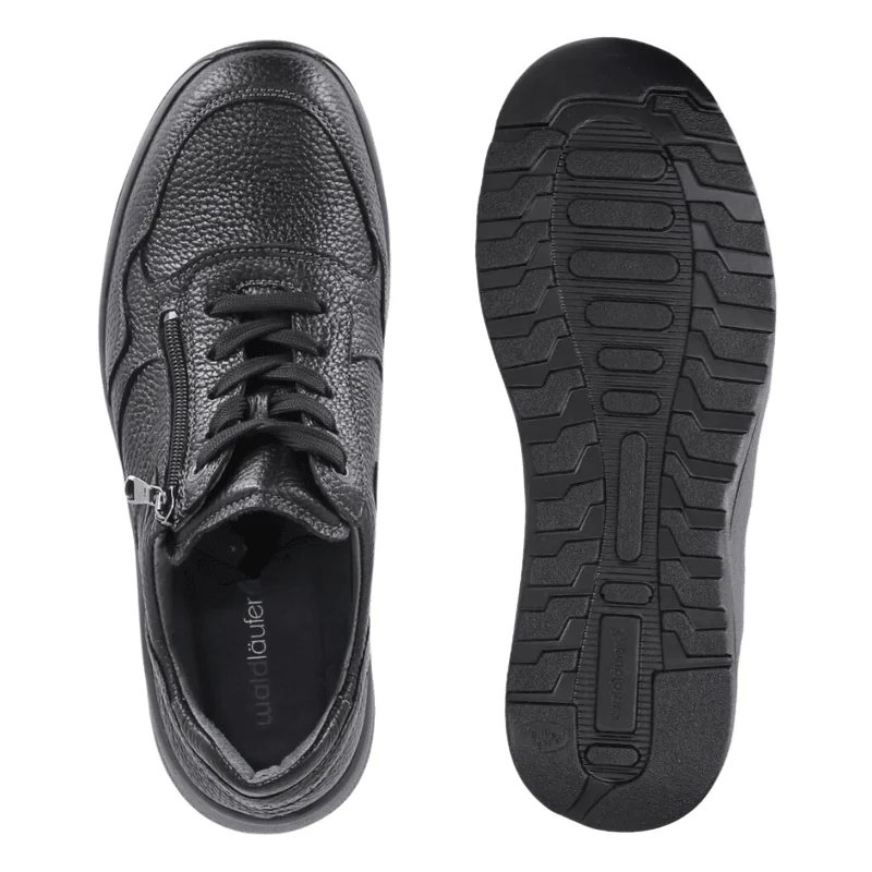 Waldläufer bred herresneaker - Sort