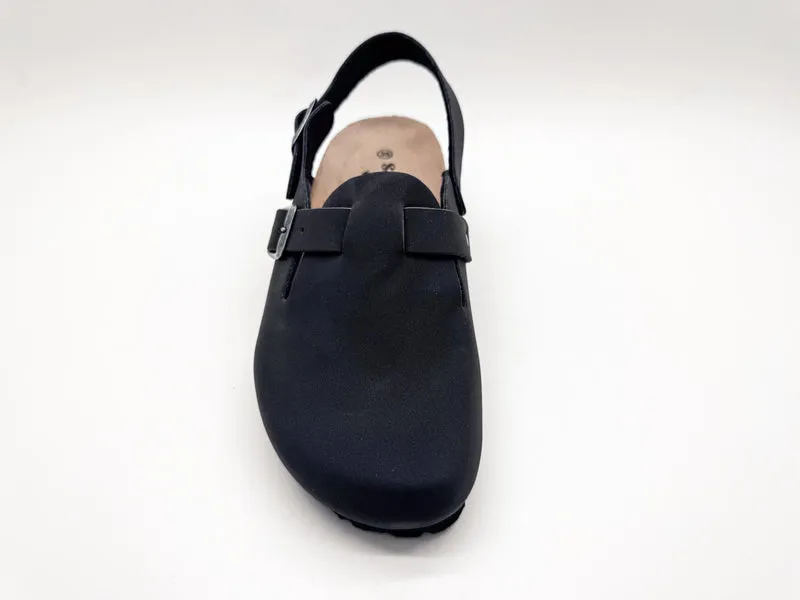 thies 1856 ® Eco Bio Backstrap Clog vegan obsidian grey