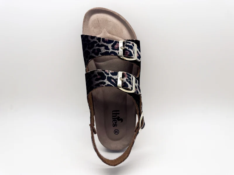thies 1856 ® Rec Backstrap Leo Sandal vegan beige leo