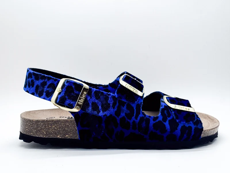 thies 1856 ® Rec Backstrap Leo Sandal vegan blue leo