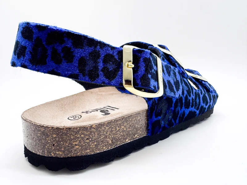 thies 1856 ® Rec Backstrap Leo Sandal vegan blue leo