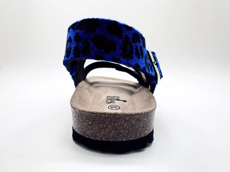 thies 1856 ® Rec Backstrap Leo Sandal vegan blue leo