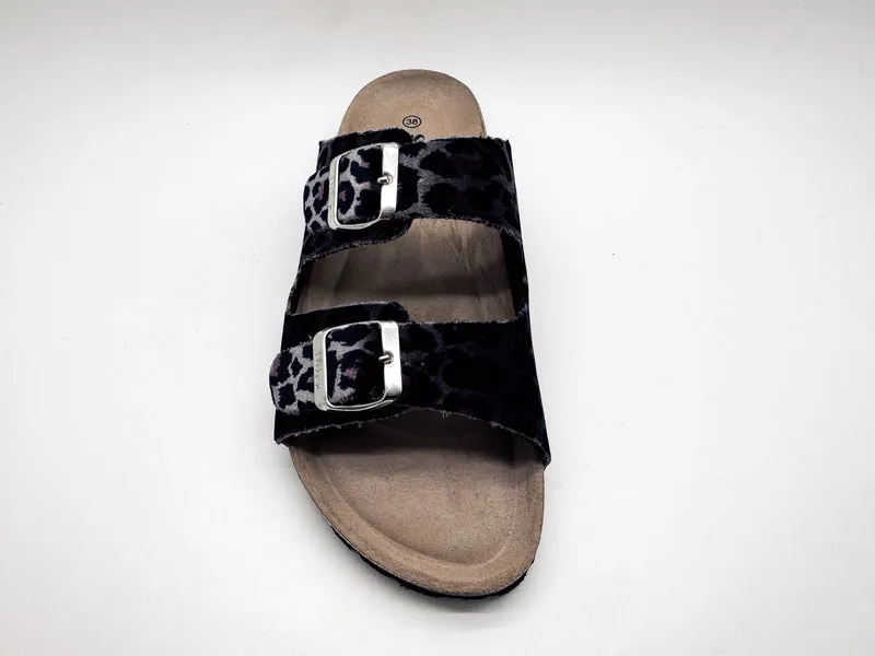 thies 1856 ® Rec Velvet Leo Sandal vegan grey leo