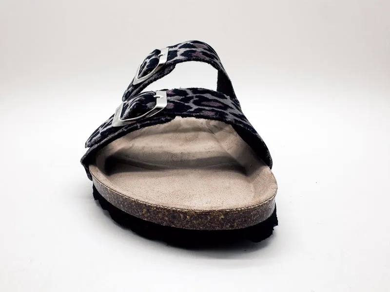 thies 1856 ® Rec Velvet Leo Sandal vegan grey leo
