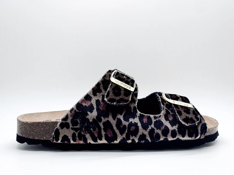 thies 1856 ® Rec Velvet Leo Sandal vegan beige leo