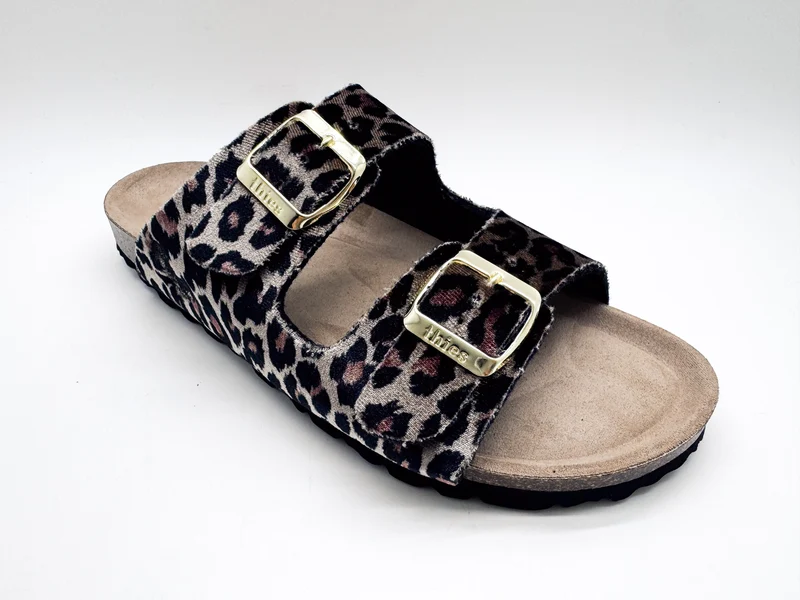 thies 1856 ® Rec Velvet Leo Sandal vegan beige leo