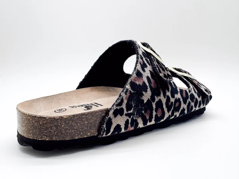 thies 1856 ® Rec Velvet Leo Sandal vegan beige leo