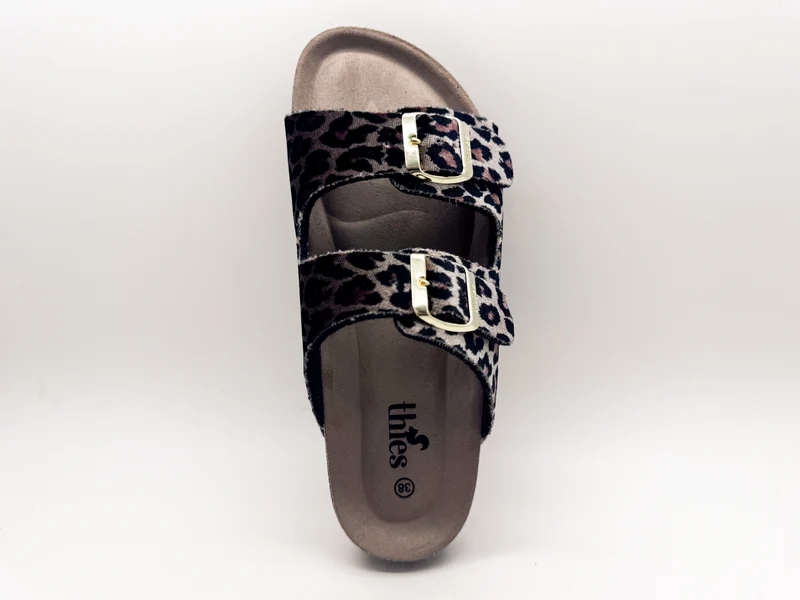 thies 1856 ® Rec Velvet Leo Sandal vegan beige leo