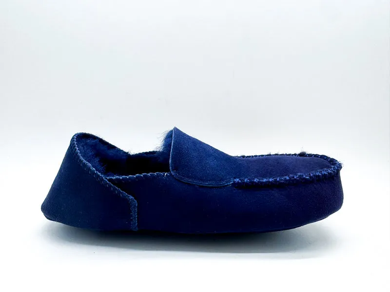 thies 1856 ® Cozy Sheepskin Moccasin navy